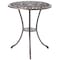 Gardenised Indoor and Outdoor Bronze Dinning Set 2 Chairs with 1 Table Bistro Patio Cast Aluminum. QI003961.BZ - alternate 5